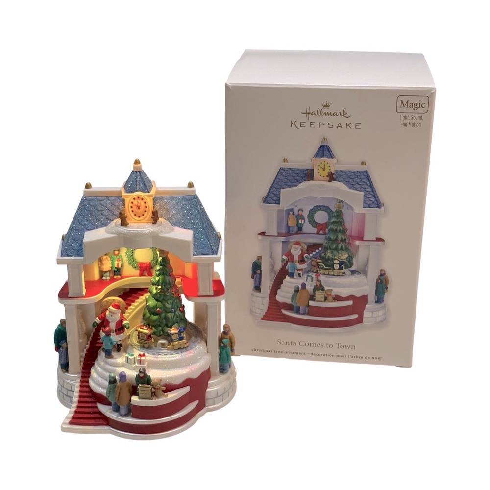 Hallmark Keepsake Santa's Festive Townhouse Ornament‎ 2011
